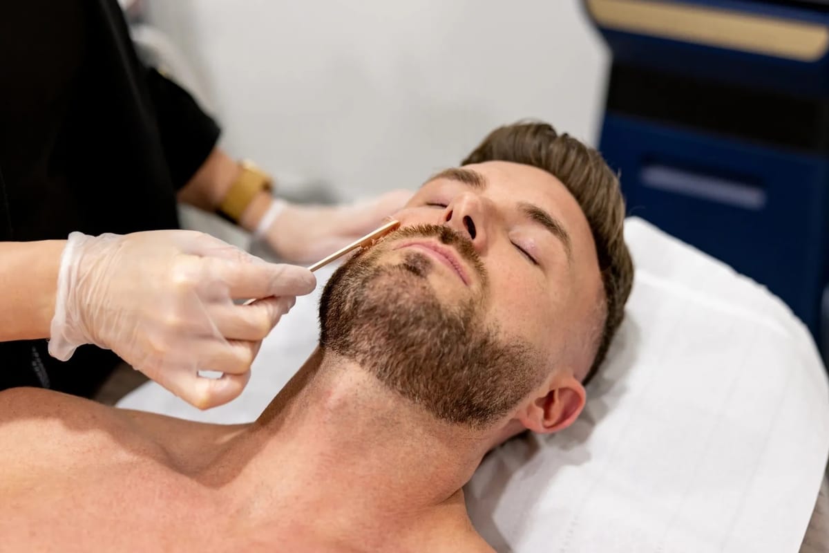 Men's luxury waxing treatment at G21 Aesthetics Hamilton